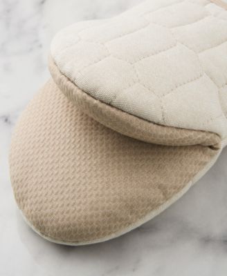 Honeycomb Quilted Chambray Mini Oven Mitt Set, 5.5" x 8"