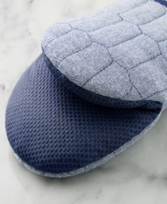 Honeycomb Quilted Chambray Mini Oven Mitt Set, 5.5" x 8"