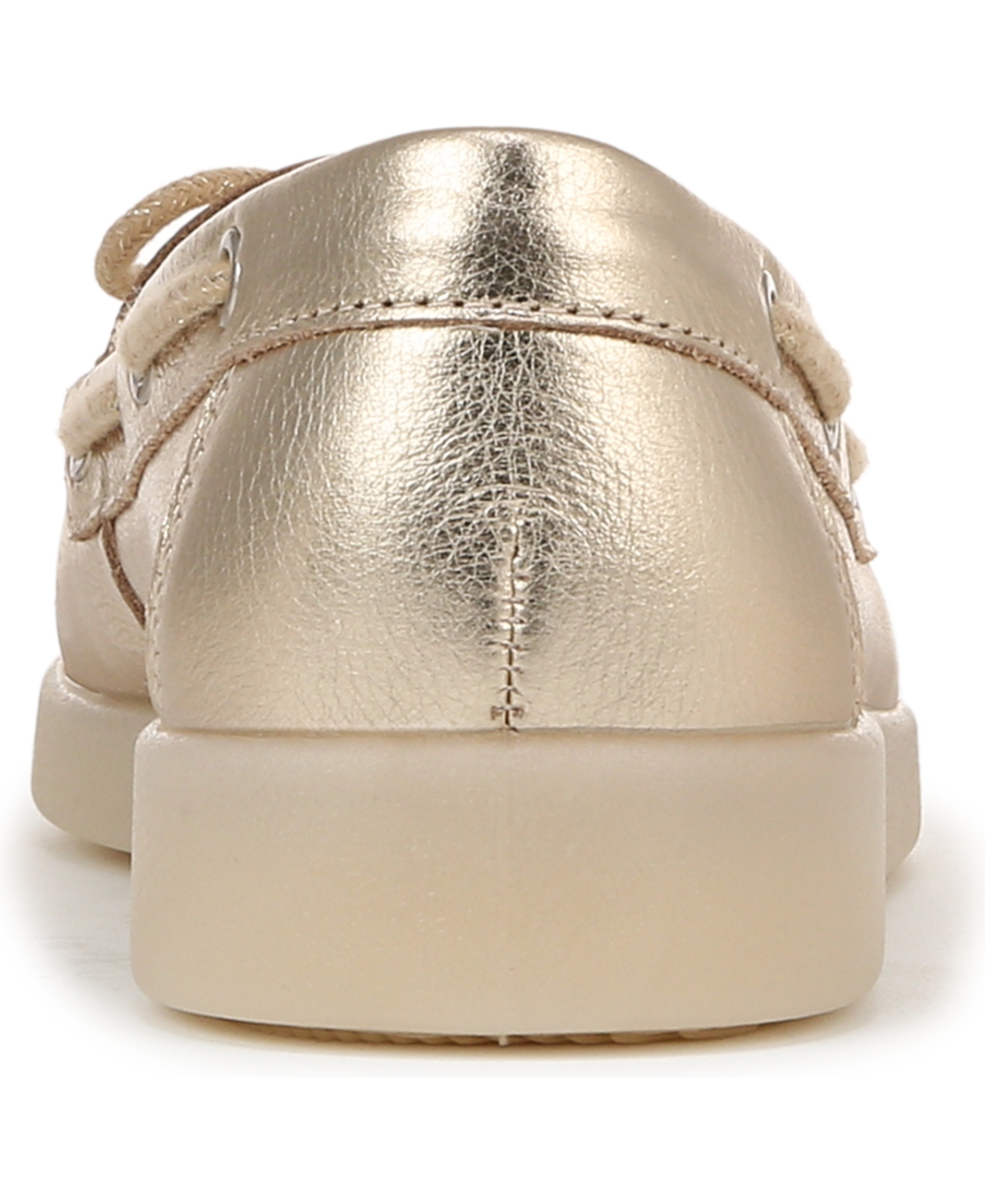 Naturalizer Keelboat Boat Shoe In Soft Gold Leather