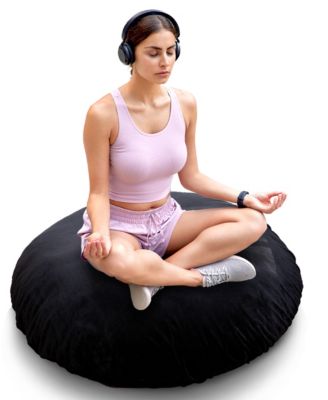 Extra Large Round Floor Decorative Pillow, 32" x 32"