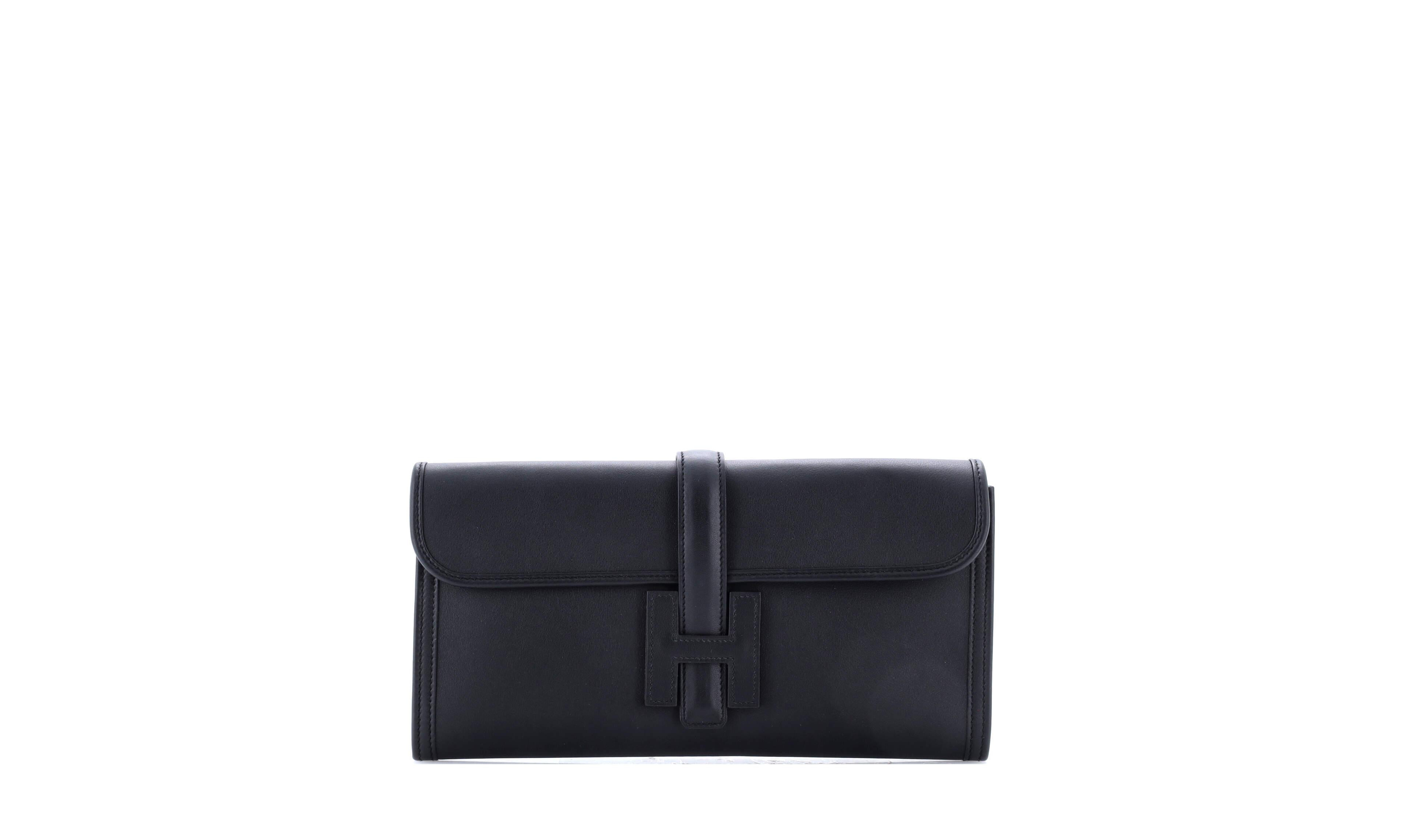 Pre-Owned HERMES 29 Jige Elan Clutch Swift