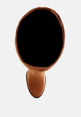 Womens Maple Faux Suede Long Boots