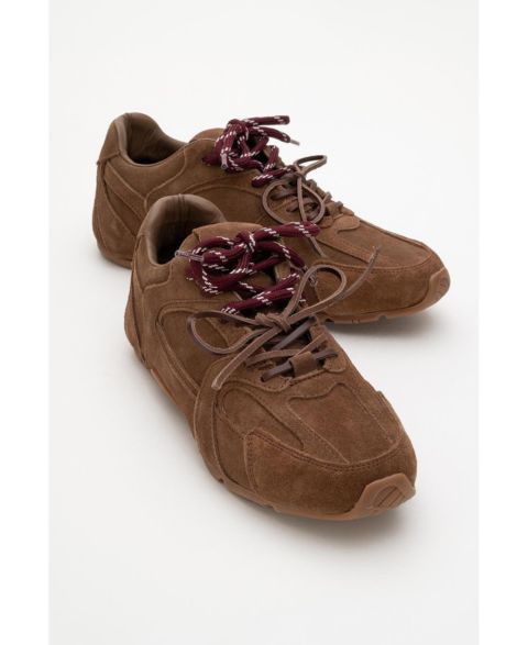 Женские кроссовки Forever & Always Shoes Selena Suede Leather Sneakers (Women), цвет: Коричневый замшевый кожаный