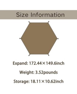 Cloud Boundar Ground Sheet — Tent Accessory for Camping Sun Shelter