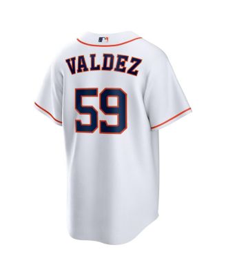 Men's Framber Valdez White Houston Astros Home Replica Jersey