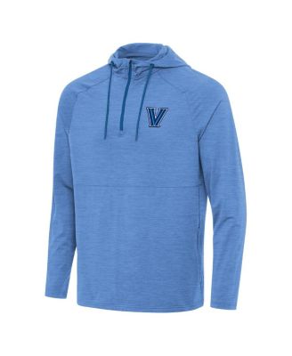 Men's Heather Powder Blue Villanova Wildcats Spikes Quarter-Zip Hoodie