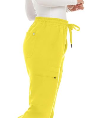 Women's Seven Pocket Cargo Scrub Pants Joggers with 4-Way Stretch
