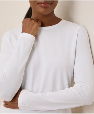 Women's Organic Cotton Luxe Stretch Jersey Long Sleeve Tee