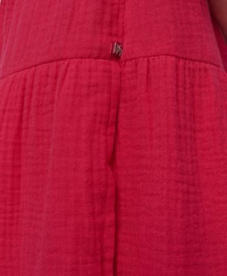 Women's Cotton Gauze Sleeveless Mini Dress