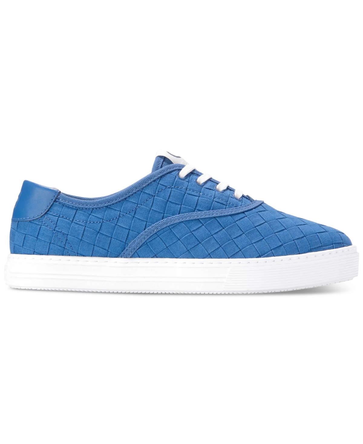 Shop Cole Haan Women's Grandpro Harbor Lace-up Sneakers In Dutch Blue Woven Canvas