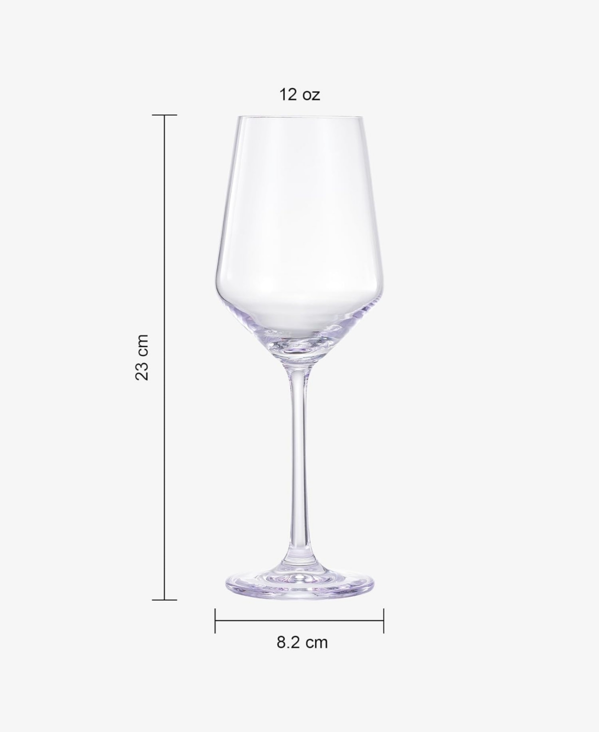 The Wine Savant Contemporary Wine Glasses, Set Of 2 In Lavender Haze