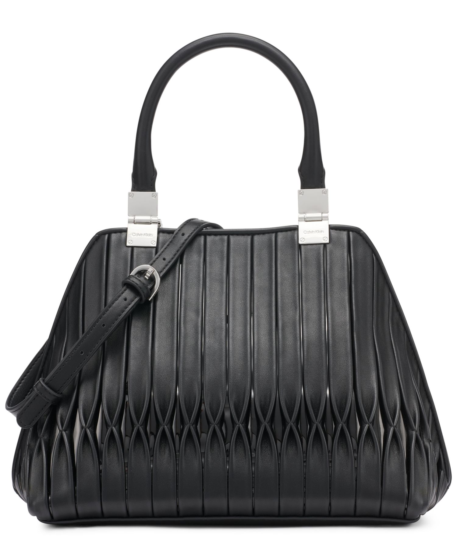 Granite Convertible Pleated Satchel