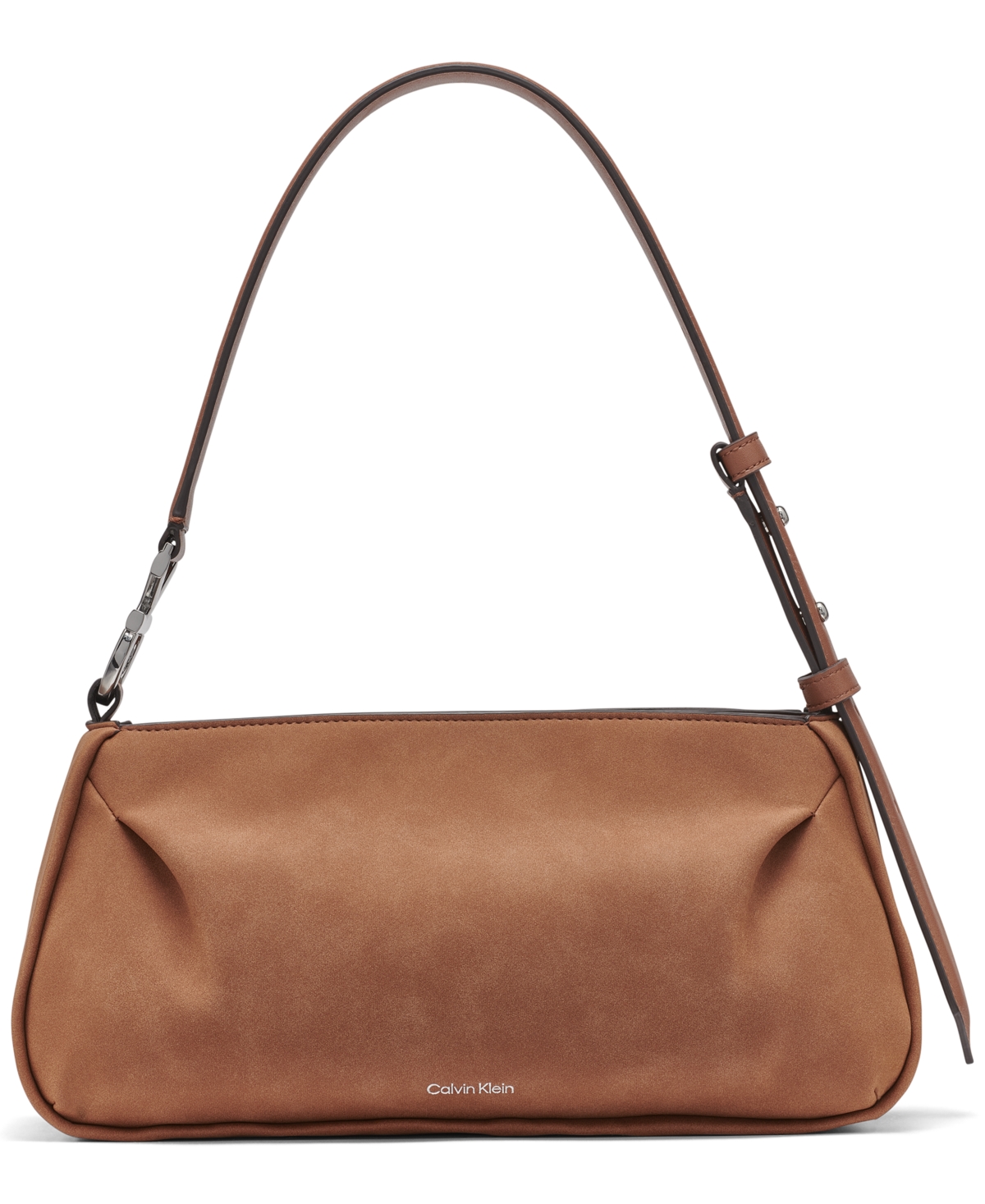Tina Suede Small Shoulder Bag - Caramel