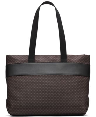 Elora Nylon Mini Signature Top Zipper Tote Bag