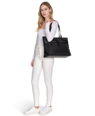 Elora Nylon Top Zipper Tote Bag