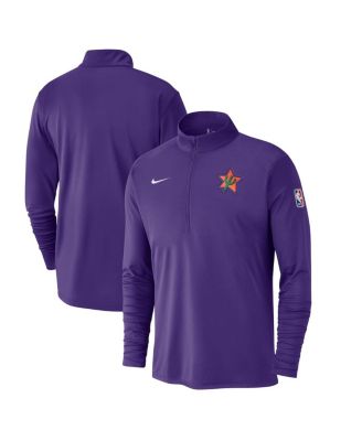 Nike - Men's Purple Phoenix Suns 2024/25 City Edition Authentic Coaches Performance Half-Zip Top