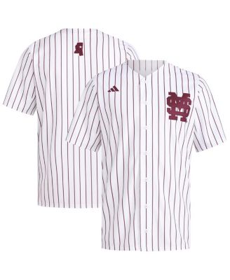 adidas - Men's White Mississippi State Bulldogs Replica Baseball Jersey
