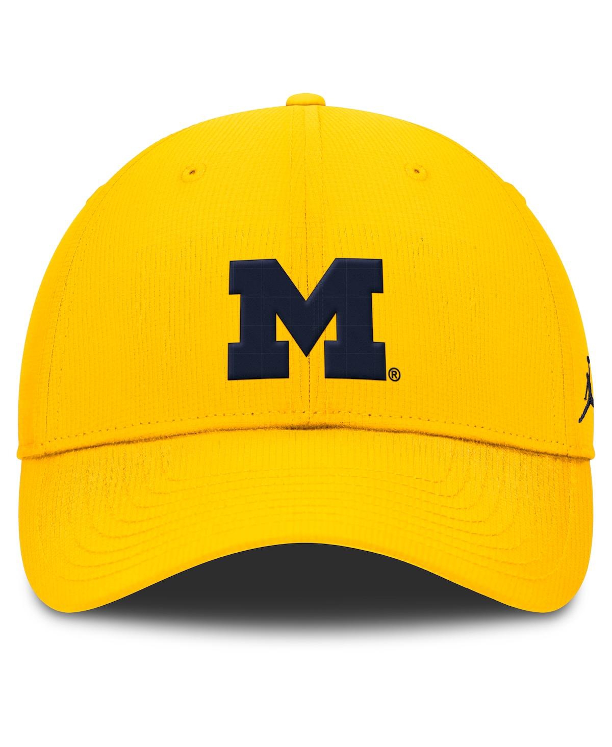 Jordan Men's Maize Michigan Wolverines Club Performance Adjustable Hat In Maize