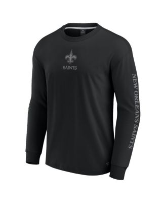 Men's Black New Orleans Saints Elements Strive Long Sleeve T-Shirt