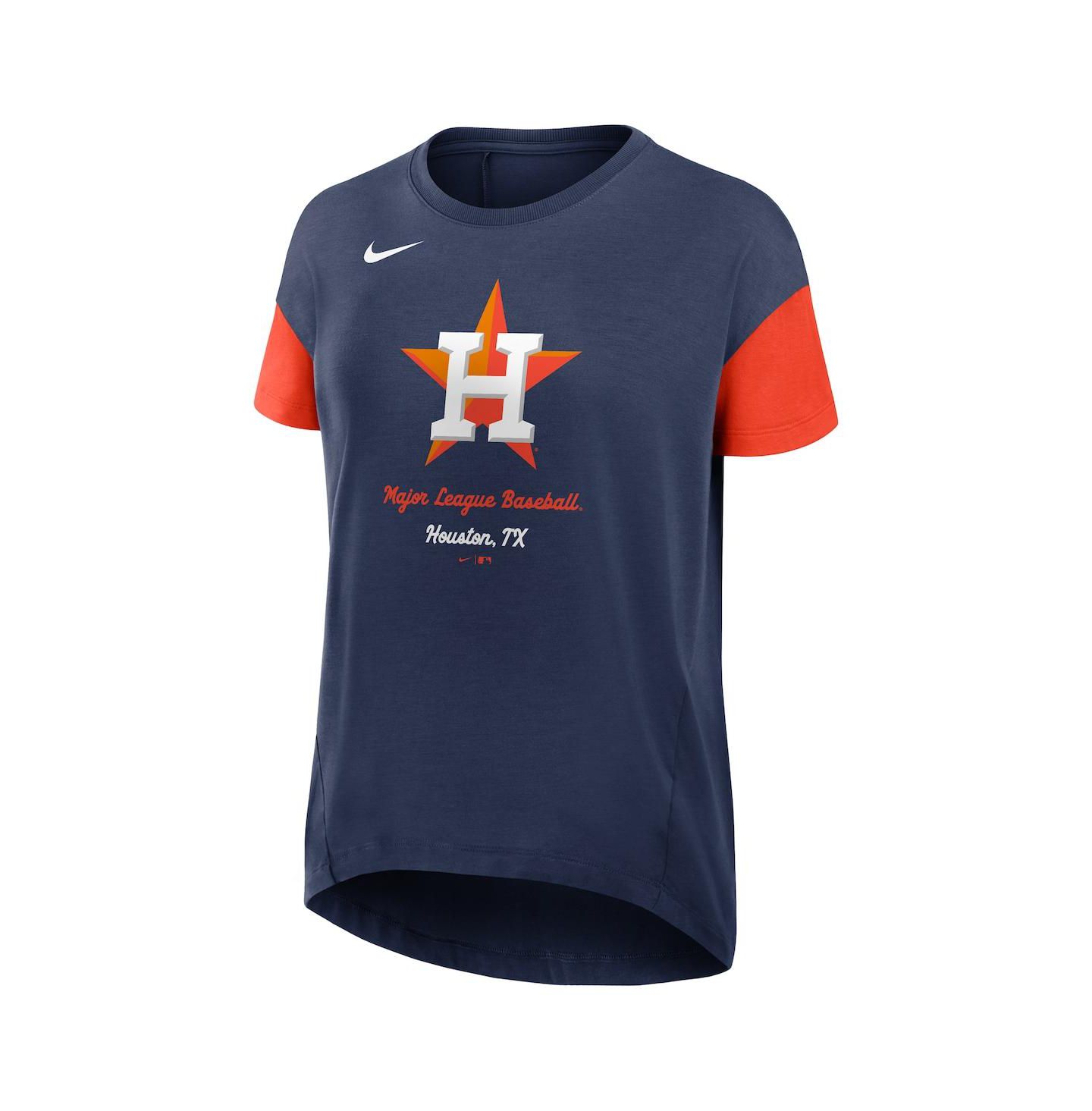 Женская футболка Nike Navy Houston Astros Flowy Fashion — фото 2