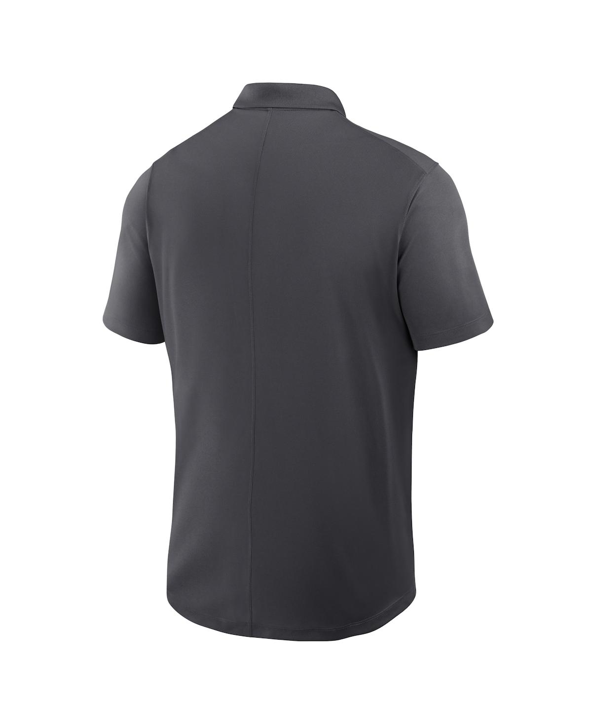 Nike Men's Anthracite Michigan Wolverines Primetime Victory Legacy Vault Logo Performance Polo Shirt In Anthracite