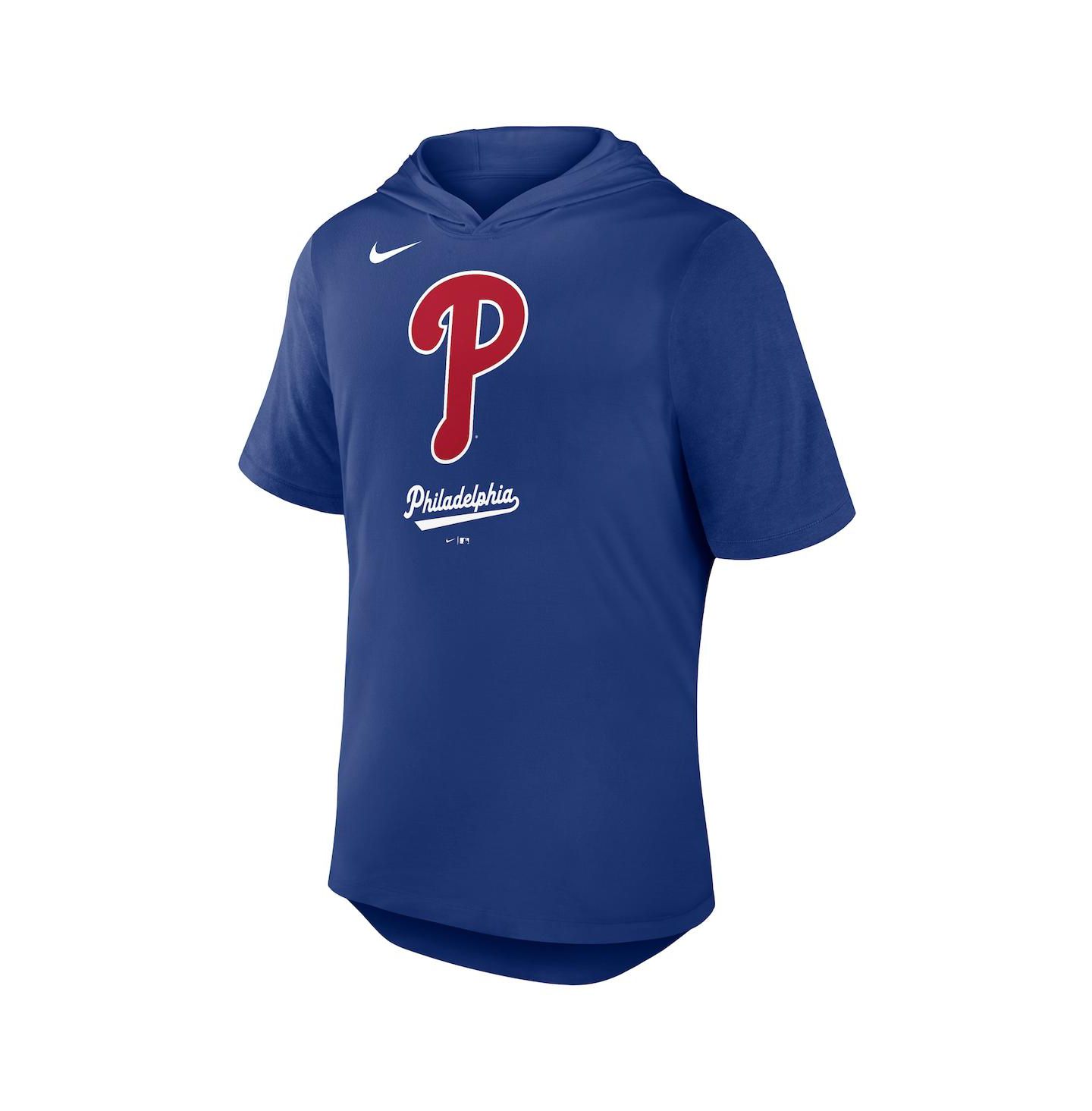 Мужское худи Nike Royal Philadelphia Phillies Tri-Blend Performance T-Shirt — фото 2