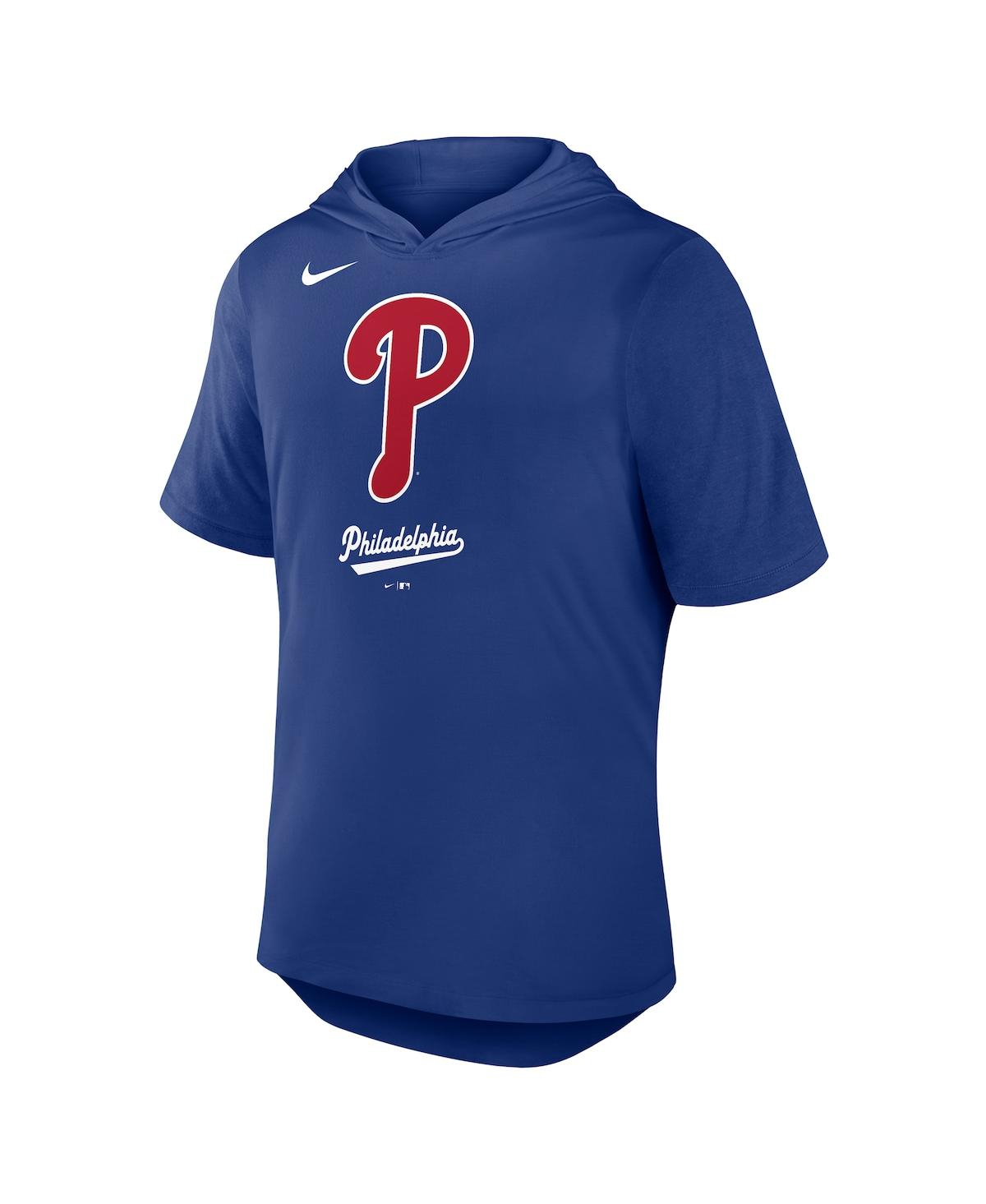 Nike Men's Royal Philadelphia Phillies Tri-blend Performance Hoodie T-shirt In Royal