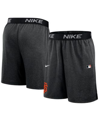 Nike - Men's Black San Francisco Giants Authentic Collection Performance Knit Shorts