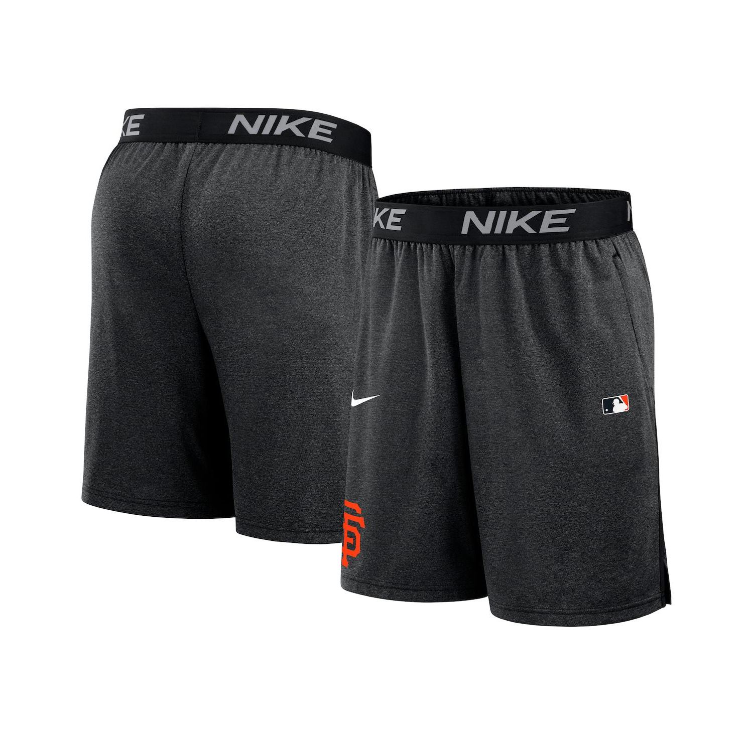Men's Black San Francisco Giants Authentic Collection Performance Knit Shorts