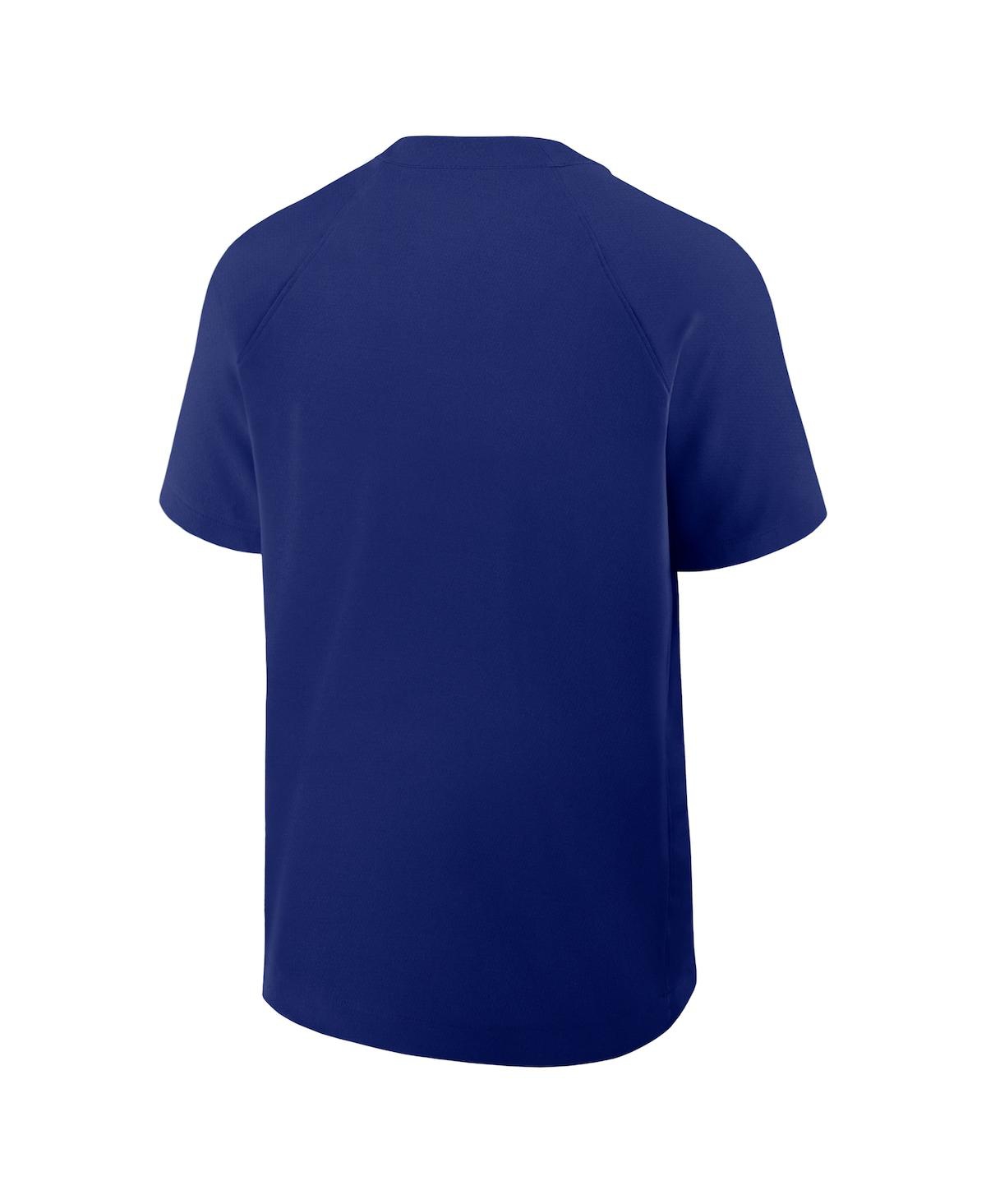 Nike Men's Royal Texas Rangers Authentic Collection Raglan Short Sleeve Windshirt In Royal
