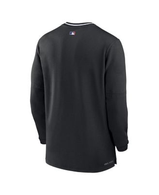 Men's Black Los Angeles Dodgers Authentic Collection Performance Half-Zip Top