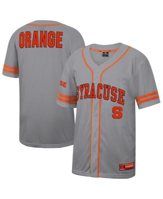 Colosseum - Men's Gray Syracuse Orange Free Spirited Baseball Jersey