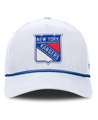Men's White New York Rangers Rope A-Frame Adjustable Hat