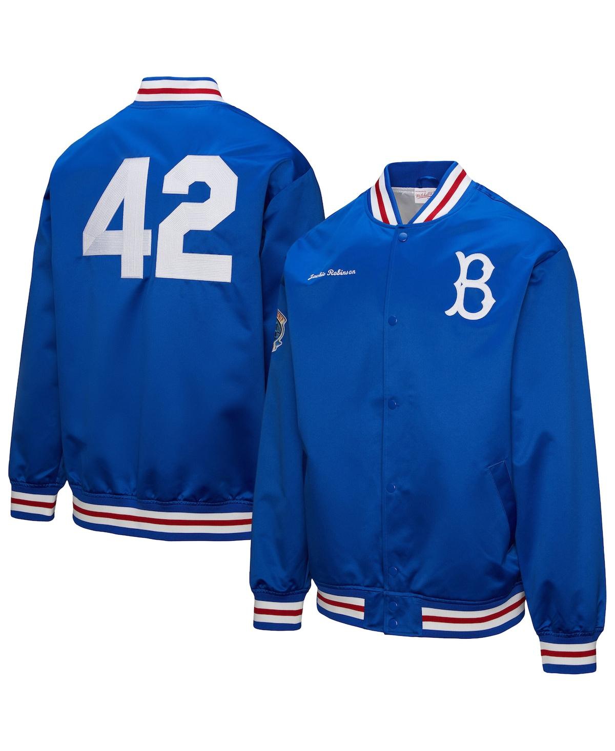 Mitchell & Ness Jackie Robinson Royal Brooklyn Dodgers Legends Collection Vintage Satin Full-snap Ja