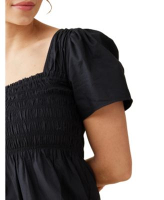 Maternity Ingrid + Isabel Gwen Smocked Woven Top