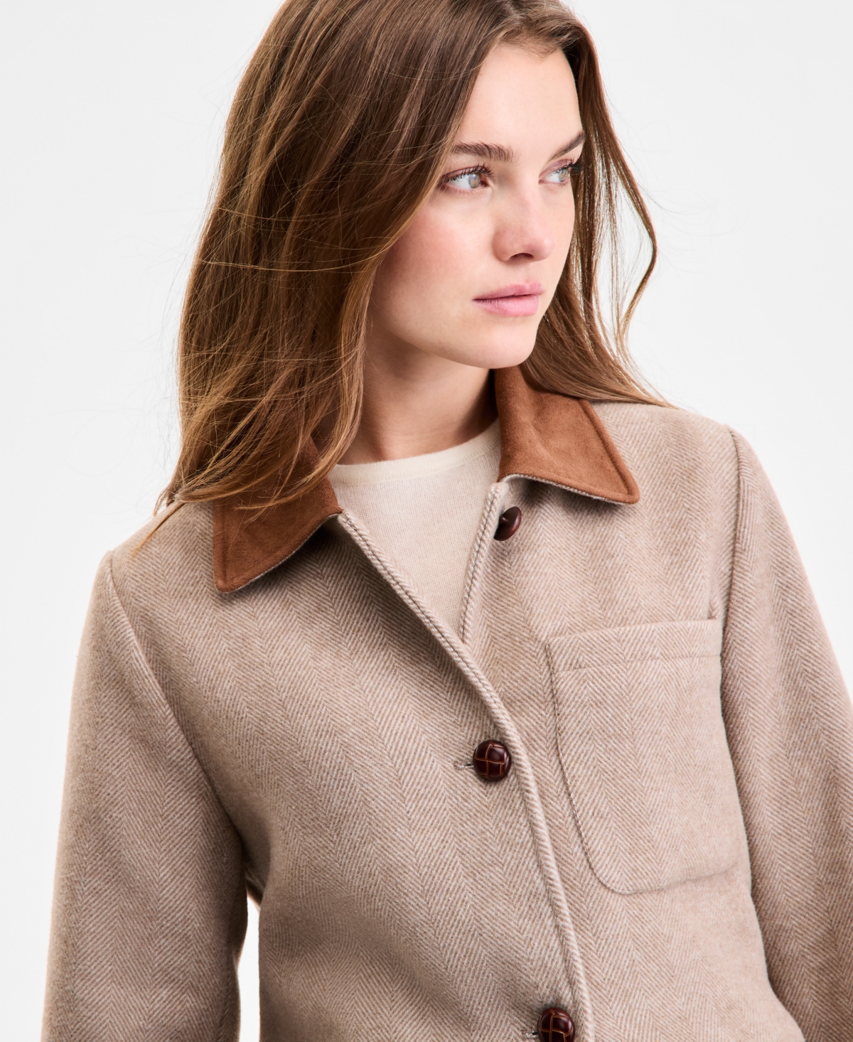Steve Madden Women's Belted Single-breasted Jacket In Brown