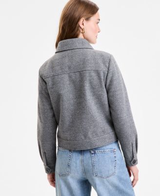 Women's Collared Button-Front Jacket