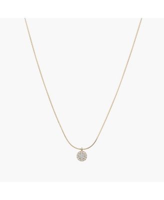 Sterling Silver 18k Gold Plated Blake Circle Necklace Holiday Gift Idea