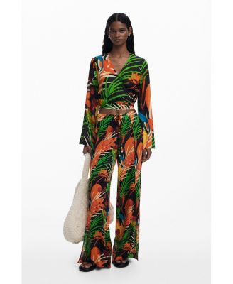 Women's Tropical wrap top