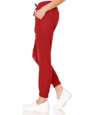 Plus Size Leah 5-Pocket Stretch Cargo Jogger Scrub Pants Yellow 3X Large