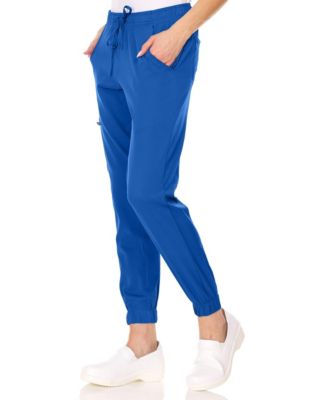 Plus Size Leah 5-Pocket Stretch Cargo Jogger Scrub Pants Yellow 3X Large