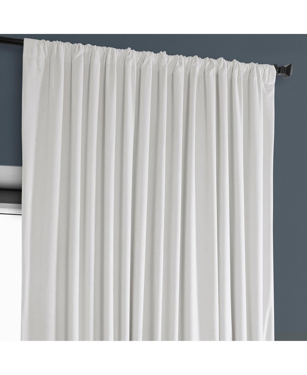 Half Price Drapes Extra Wide Heritage Plush Velvet Room Darkening Curtain