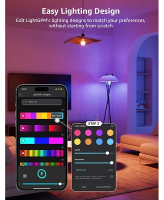 AI Smart LED Light Bulbs with App Control, Music Sync, WiFi & Bluetooth – Light Bulbs
