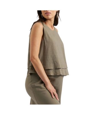 Maternity Ripe Peyton Linen Nursing Top