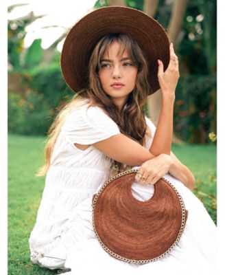 SOLO ESPRESSO Mini Jute Bag With Gold Chain