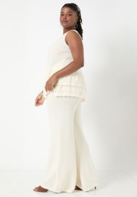 June + Vie Women's June + Vie Ruffled-Hem Peplum Tank Top