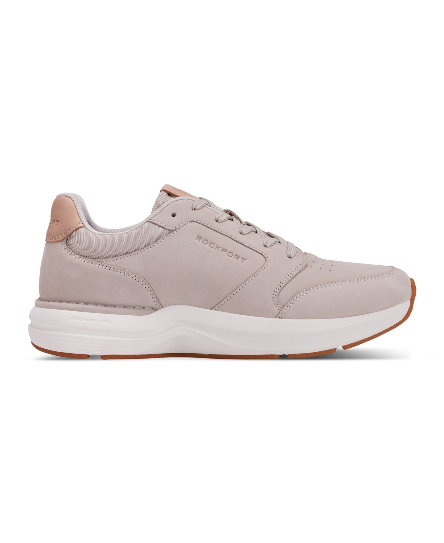 Мужские кроссовки Rockport ProWalker Tour Lace Up Casual, цвет: Светлый серый нубуковый — фото 4
