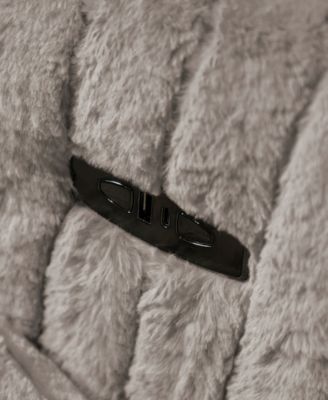 41" Jorvien Modern Chenille Power Swivel Glider Recliner with Pillows