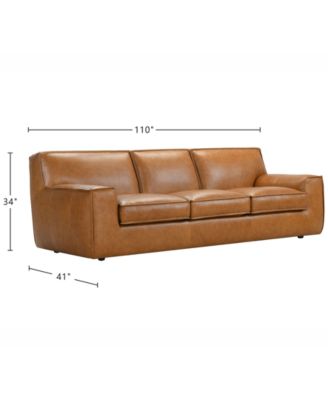 Glympton 110" Leather Sofa, Exclusively at Macy's