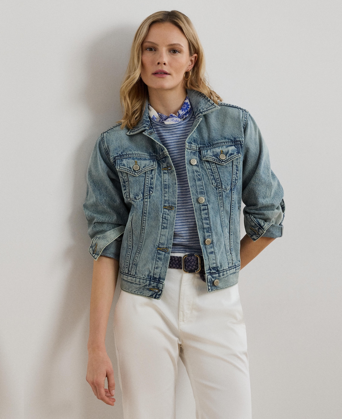 RALPH LAUREN WOMEN'S DENIM TRUCKER JACKET 